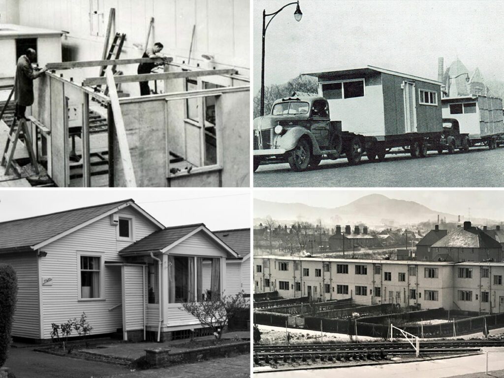 Images showing evolution of modern methods of construction