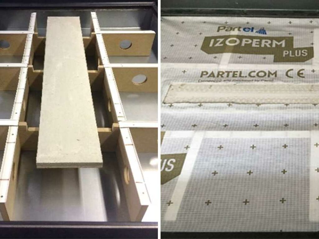 Image of IZOPERM PLUS test Membrane to Concrete