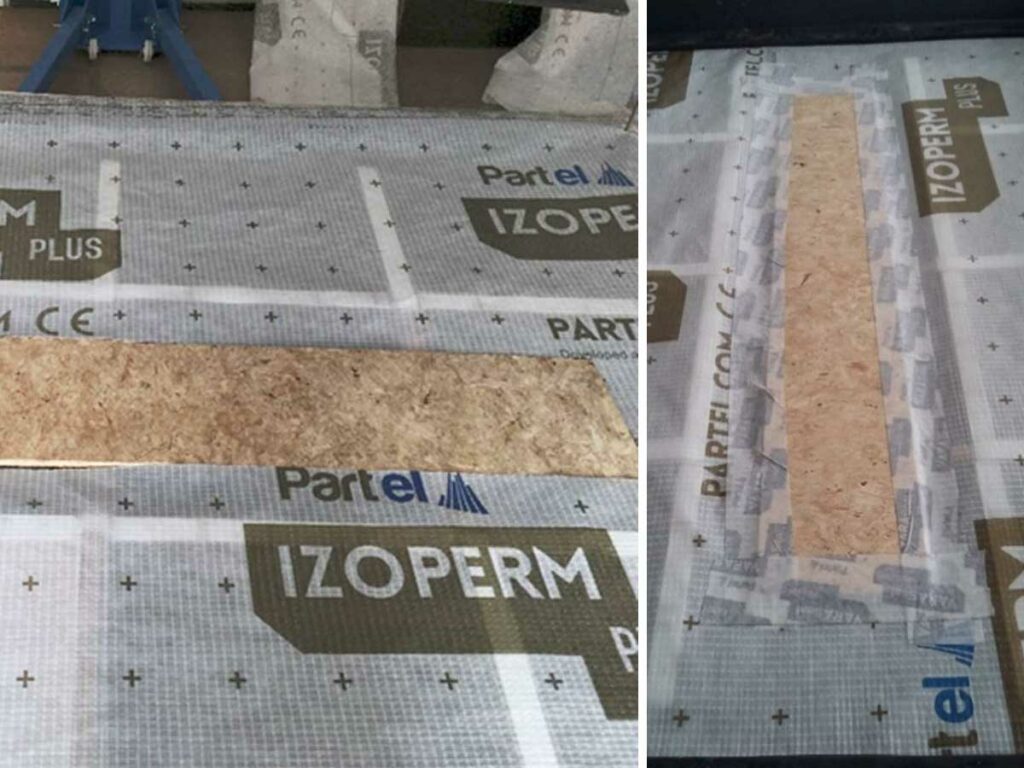 Image of IZOPERM PLUS test Membrane to OSB